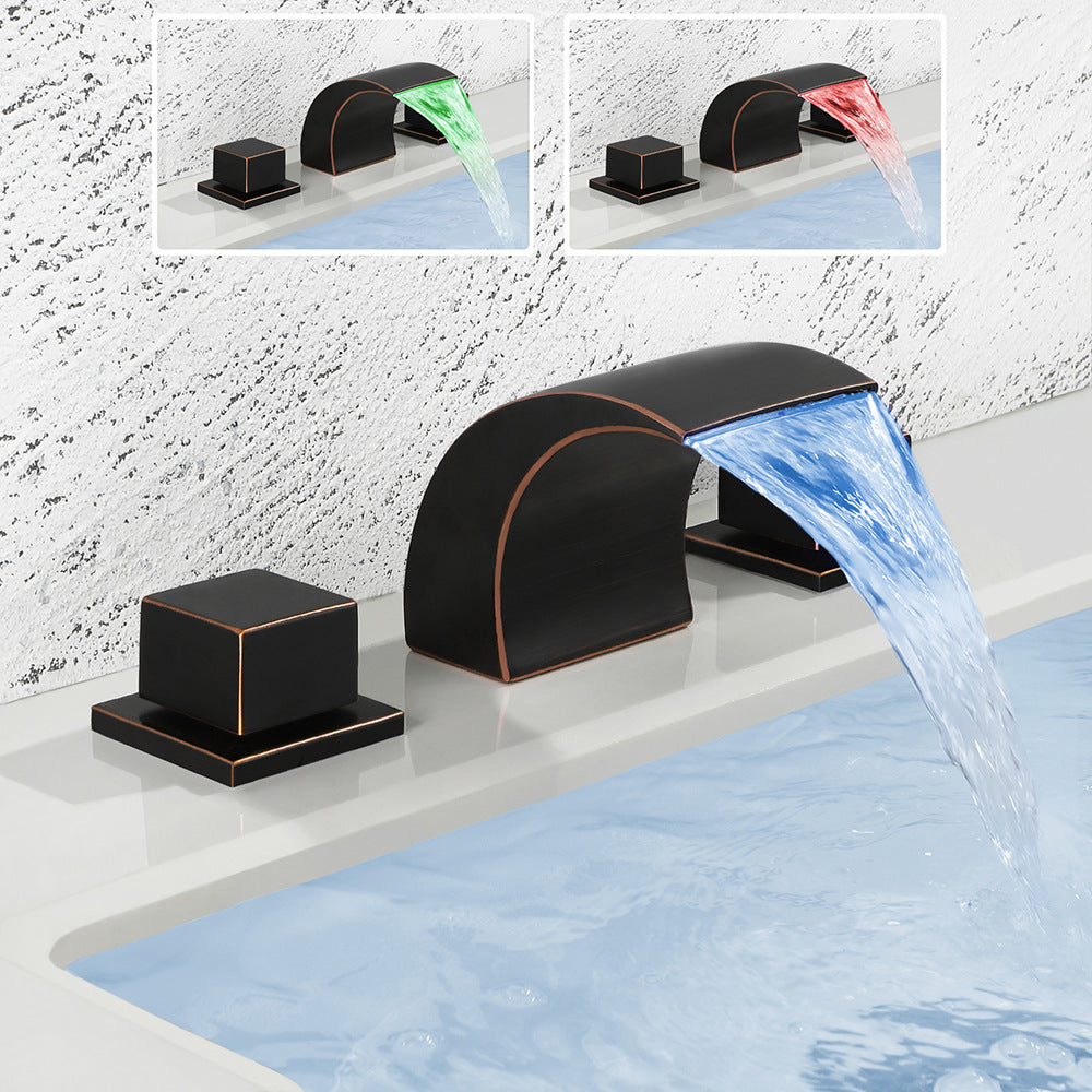 3 hole online bathroom faucet