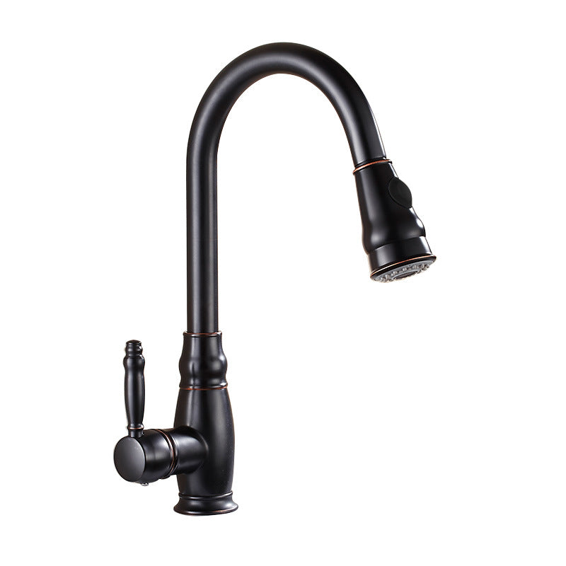 Eumtenr 1.5 GPM Hot & Cold Water Pull Down Sprayer Brass Kitchen Faucets