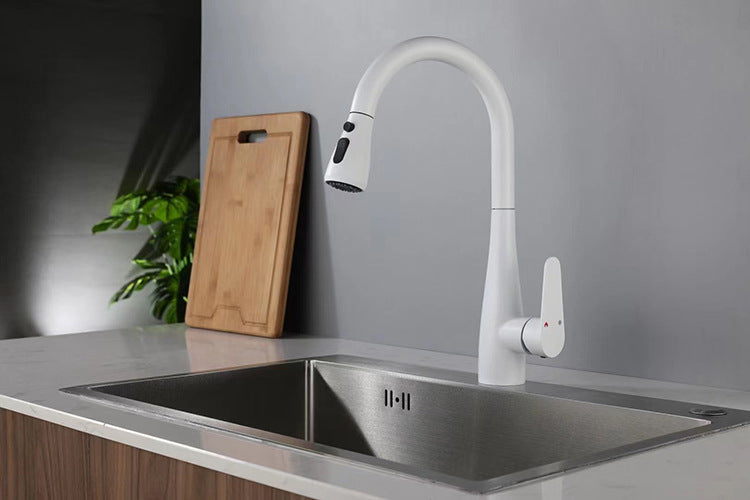 304 Stainless Steel Multifunctional Pull Down Kitchen Faucet