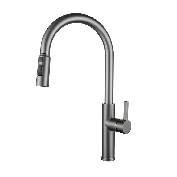 Stainless Steel Hot and Cold Water Pull Down Sprayer Kitchen Faucet