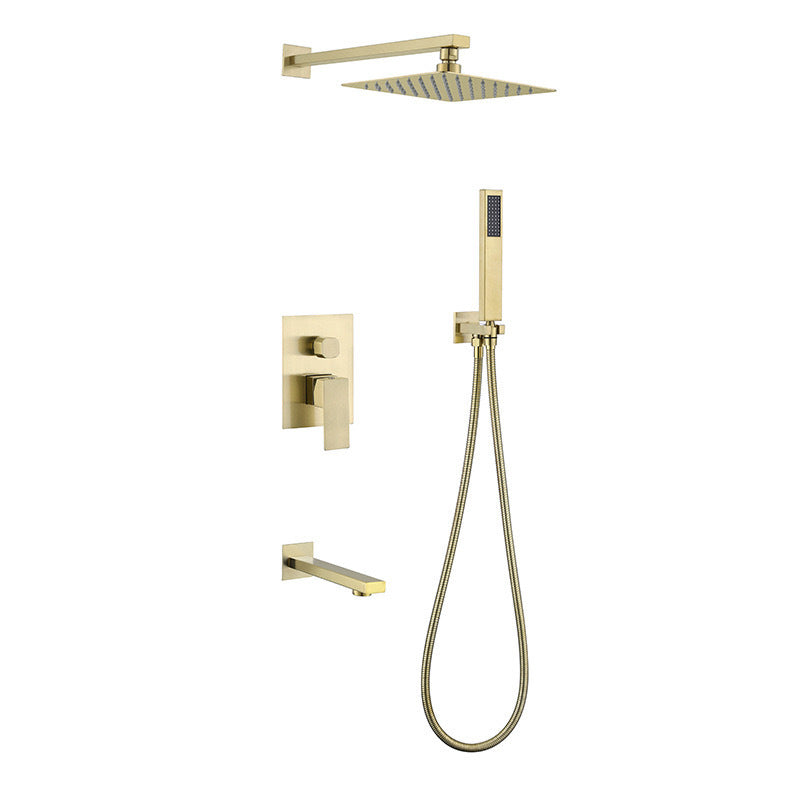 8 Inch Square Shower Faucet Set Wall Mount Bathroom Shower System