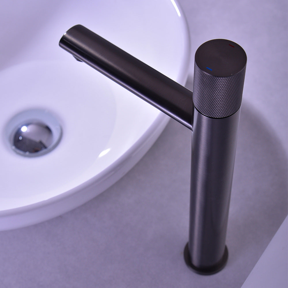 Eumtenr Counter Basin Single Handle Hot and Cold Bathroom Faucet - High End