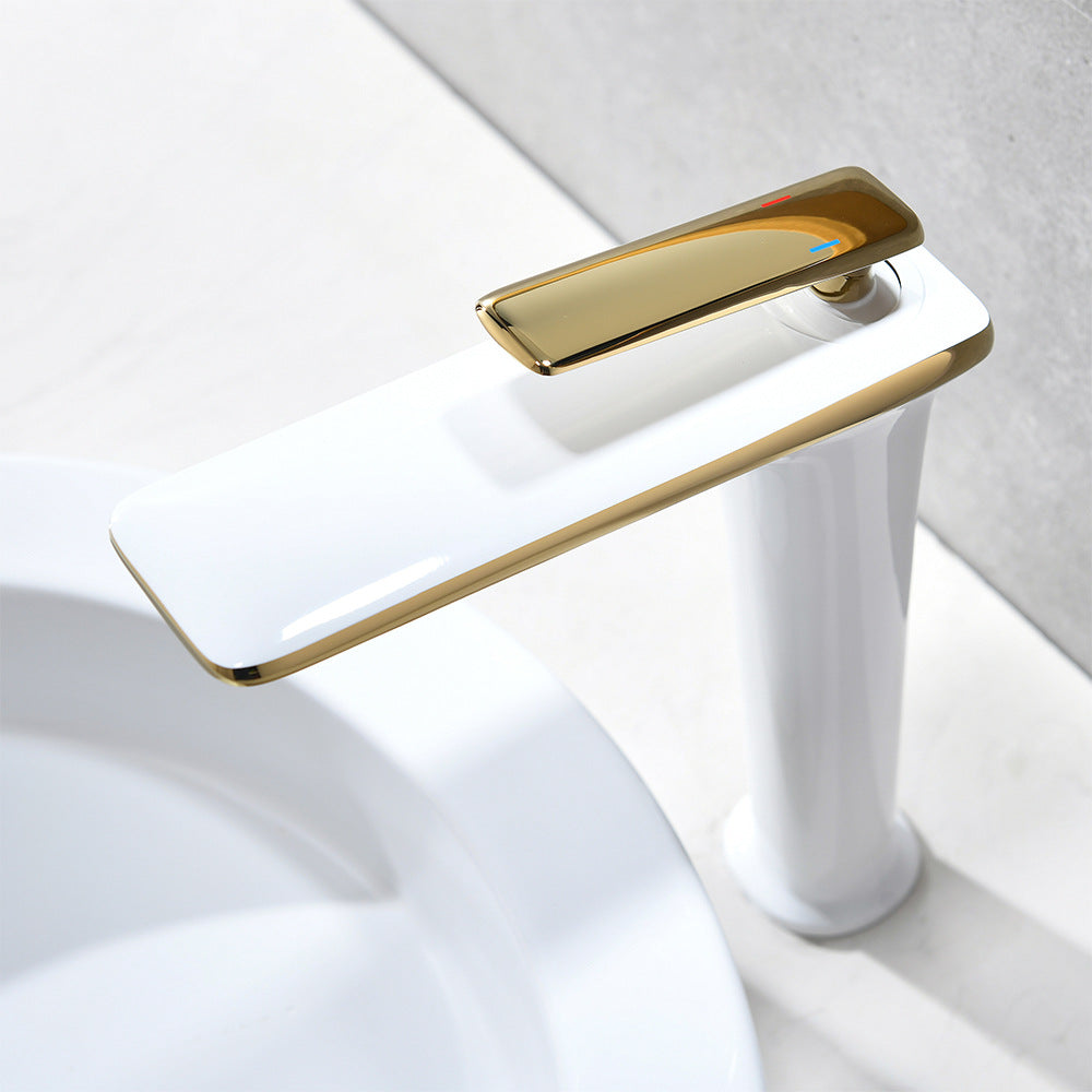 Eumtenr Brass 1.5 GPM Single Handle Bathroom Faucet Suitable for Tall Body Basins