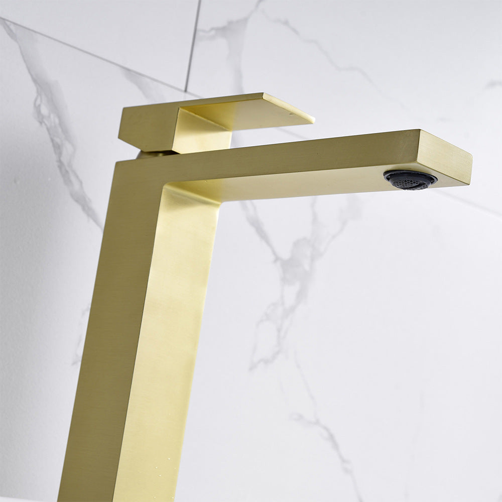 Brass Bathroom Faucet Single Handle - Single Hole