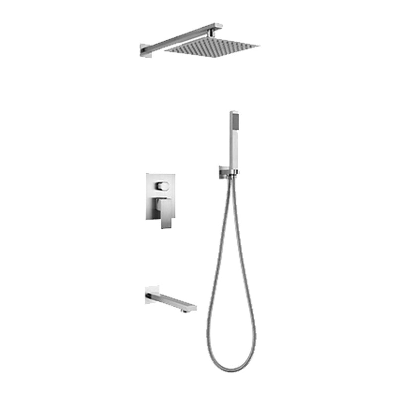 8 Inch Square Shower Faucet Set Wall Mount Bathroom Shower System