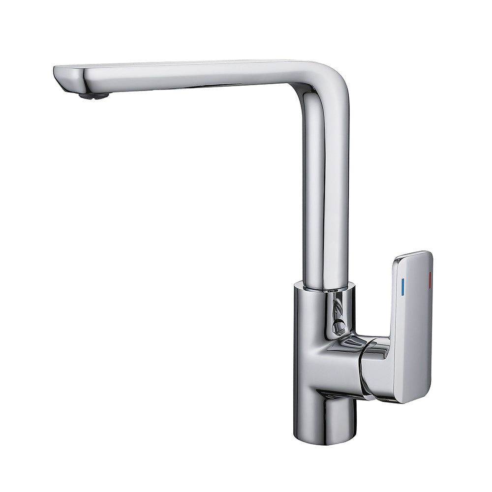 Eumtenr All Brass Cold and Hot Single Hole  Kitchen Faucet