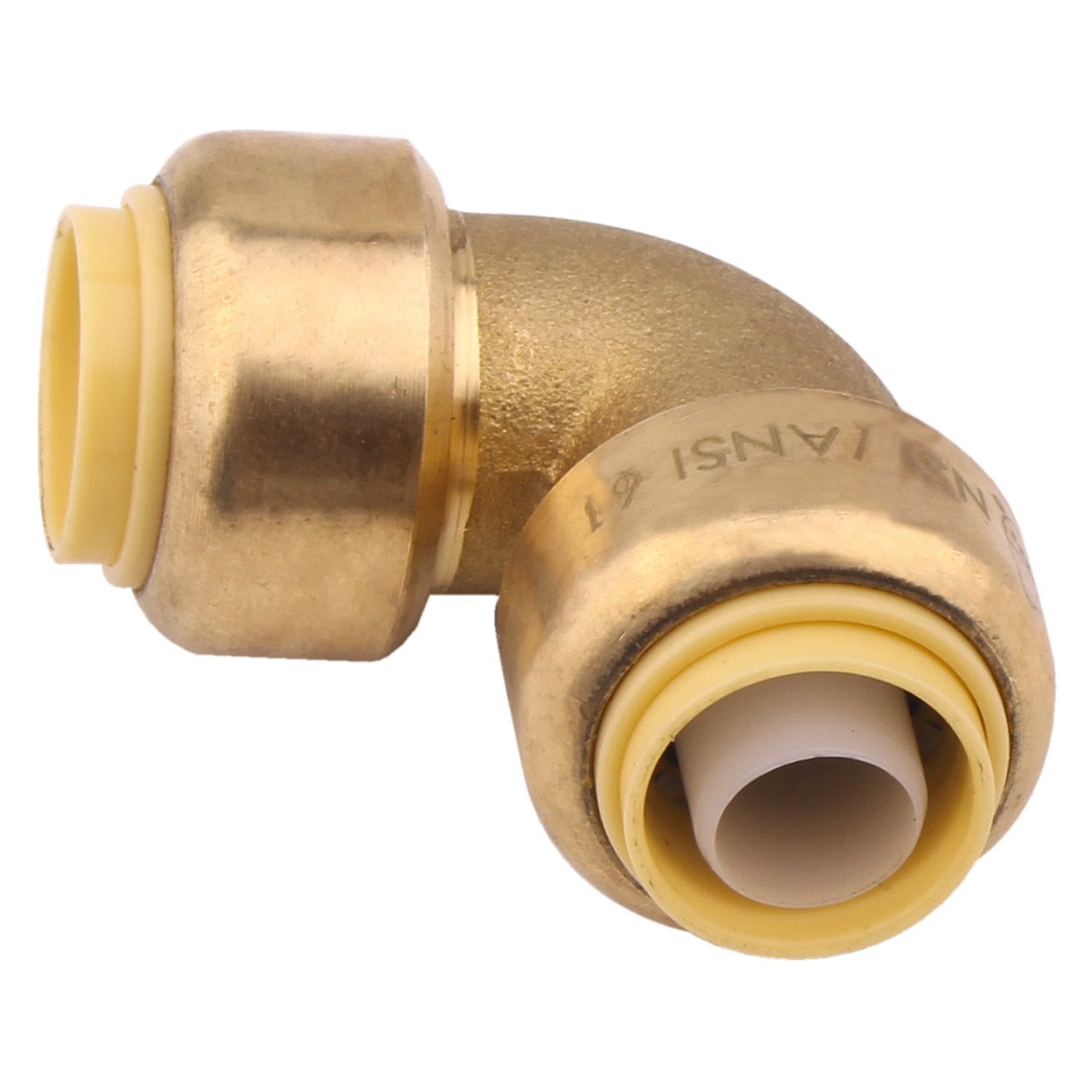 1/2-Inch 90-Degree Elbow,Push-to-Connect Plumbing Fittings with 1/2" Disconnect Clip