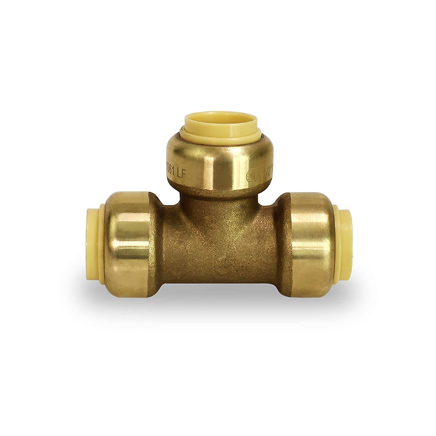 1/2-Inch Push Plumbing Tee,Push-to-Connect Pex Fittings